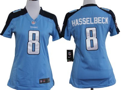 Tennessee Titans 8 Matt Hasselbeck Light Blue Game Nike Team Jersey
